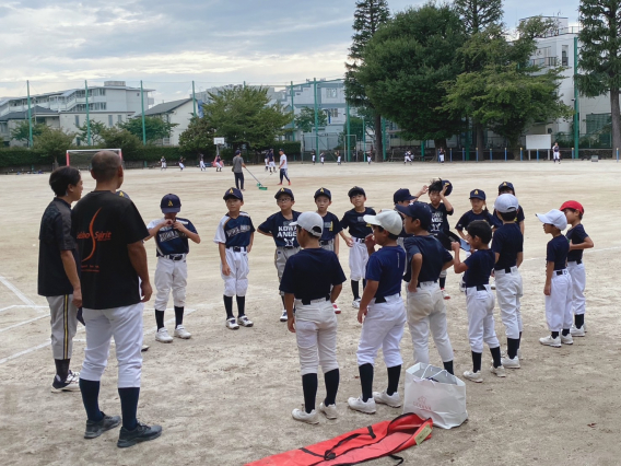 西勝野球部合同練習